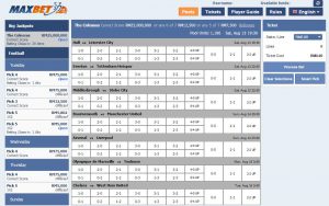 MAXBET Colossus Betting Interface