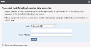 MAXBET Colossus Bet Notice