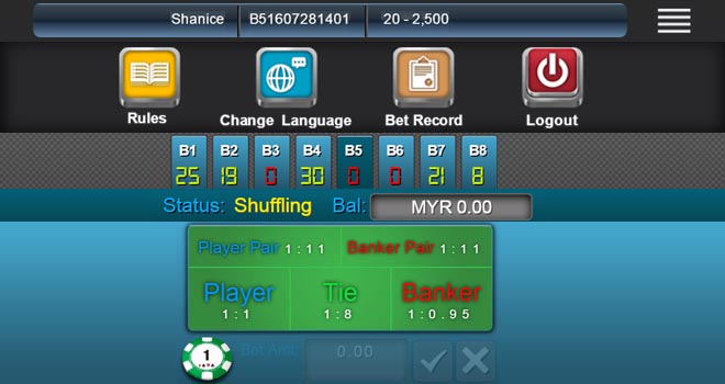 Maxbet mobile game live dealer baccarat