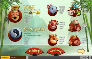 Maxbet casino slot chinese zodiac wild and scatter symbols