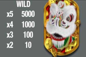 MAXBET dancing lions wild symbol